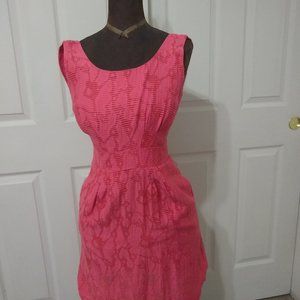 Pink Lace A-line Dress